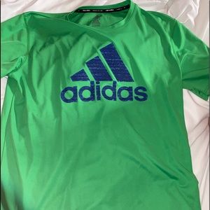 Green adidas tshirt